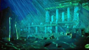 La Atlántida quedó sepultada bajo el mar tras un maremoto.