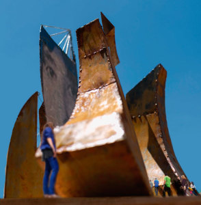 Otra imagen de la maqueta del monumento. / Foto: Paco Gómez.