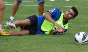 Dimas tiene ganas de jugar de nuevo una vez cumplida su sanción. / Foto: Josele Ruiz.