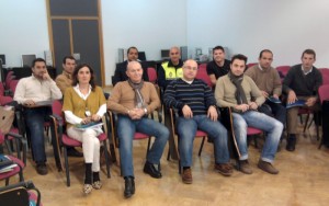 Policías asistentes al curso sobre prevención en drogodependencia.