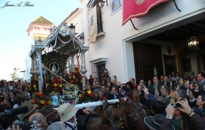 La muestra ha estado dedicada a la Hermandad del Rocío de San Juan del Puerto. / Foto: Juan Antonio Ruiz