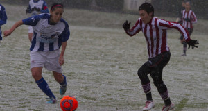 Tras el duro partido en Bilbao, con nevada incluida, las onubenses ya preparan el duelo ante el Barcelona.