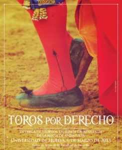 Imagen del cartel anunciador de las jornadas sobre tauromaquia.