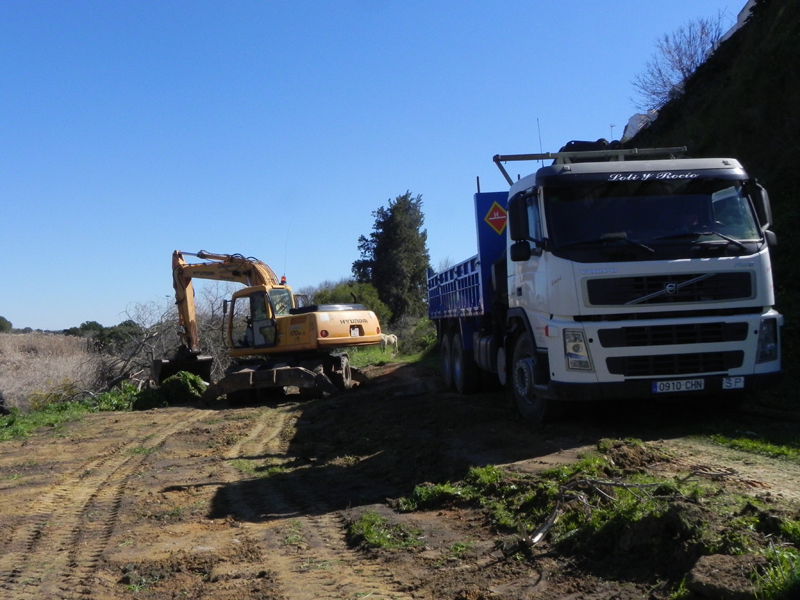 Imagen de los trabajos que se están realizando en la zona.