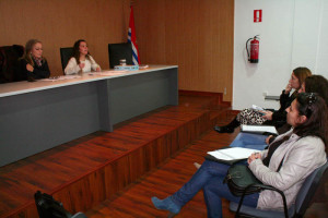 Primera clase de la Escuela de Padres y Madres de Cartaya