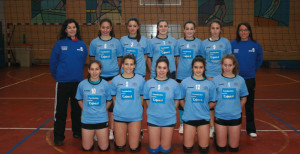 Formación onubense, categoría femenina, que opta al triunfo en el Campeonato de Andalucía.