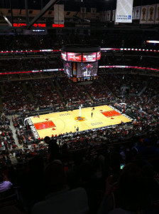 En los Estados Unidos ha tenido la oportunidad de ver un partido en el estadio de los Chicago Bulls.