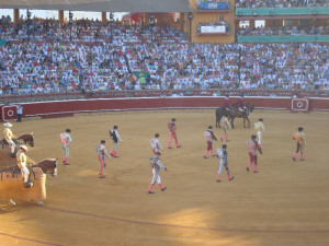 Imagen de la Plaza de Toros de La Merced durante las Fiestas Colombinas.