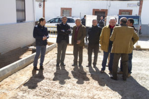 Las obras han sido visitadas por el presidente de la Diputación Provincial de Huelva, Ignacio Caraballo.