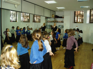 Clase de flamenco con Luisa Esther Piña.