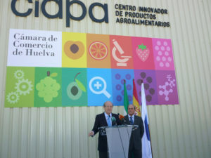 Pedro Rodríguez y Antonio Ponce durante el acto inaugural.