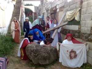 La obra representa los momentos más intensos y dramáticos de la vida de Jesús de Nazaret.