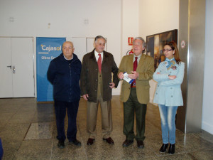 Martín Rodríguez, Enrique Pérez, José Luis Ruiz y Matilde Valdivia en la apertura de la muestra.