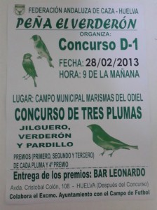 Cartel anunciador del concurso. 