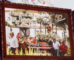 Cartel de la Romería de San Isidro en Lepe.