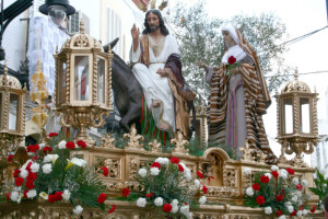 Paso la Borriquita en Cartaya.