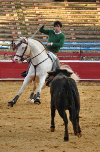 El rejoneador onubense, Andrés Romero.