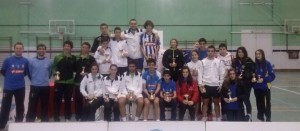 Todos los vencedores del torneo celebrado en el polideportivo Diego Lobato.