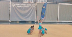 El equipo benajmín de Isla, que fue bronce en conjuntos.