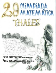 Cartel de las XXIX Olimpiada Thales en Bonares.