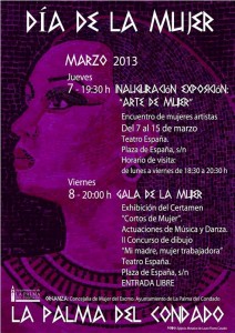 Cartel del Día de la Mujer en La Palma del Condado