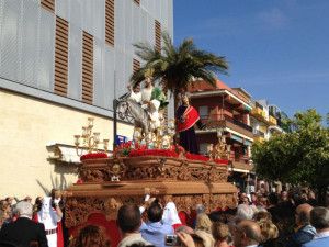 Procesión del Domingo de Ramos en Punta Umbría. 