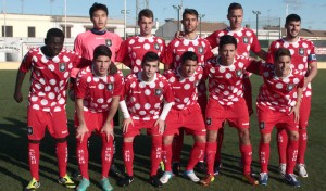 El equipo con el saltó el Recre al municipal iliplense. / Foto: Josele Ruiz.