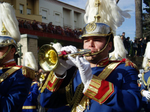 La Banda acompañando al Cautivo el pasado Lunes Santo.