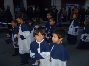 Salida procesional de la Hermandad de la Santa Cruz