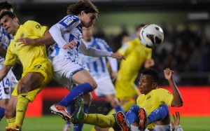 Berrocal marcó el gol del Recre y se multiplicó en defensa. / Foto: Mediterráneo.