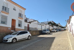 La Calle Sevilla de Zalamea es una de las afectadas por la probllemática