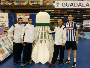 Adrián Márquez, Eliezer Ojeda, Hendry Winarto y Víctor Martín, en Guadalajara.