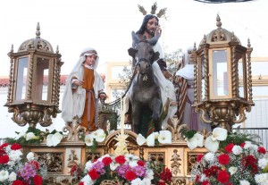 Paso de la Borriquita de Cartaya. 