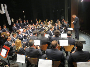 La presentación de la maqueta tuvo lugar en el Teatro Felipe Godínez de Moguer.