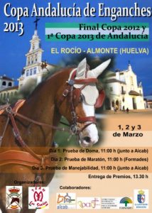 Cartel anunciador de la Copa de Andalucía de Enganches. 