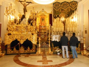 La Capilla de la Esperanza, esta mañana de Miércoles Santo. 