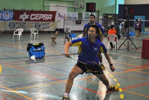 Winarto y Márquez, durante uno de los partidos del sábado.