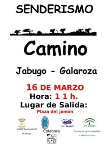 Cartel del Senderismo Jabugo - Galaroza