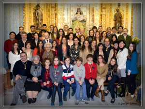 Imagen de los Mayordomos de Piedras Albas 2013.