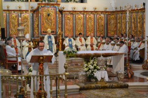 El obispo de Huelva ha presidido la misa crismal del Martes Santo