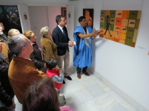 Inauguración de la exposición 'Arte por la paz'.