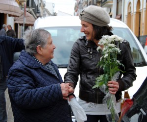 Flores, en el Día de la Mujer de Valverde. 