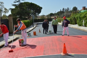 El alcalde de Palos, Carmelo Rodríguez, ha visitado las obras. 