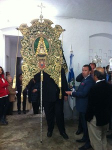 El Simpecado de la Hermandad del Rocío de Huelva.