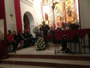 Imagen del pregón de Piedras Albas, celebrado en El Almendro.