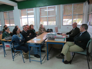 Un momento de la presentación del proyecto del aulario.