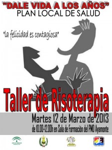 Cartel del Taller de Risoterapia de Ayamonte