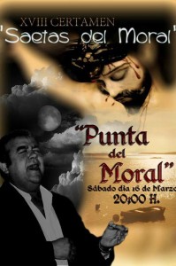 Cartel del Certamen Saetas del Moral. 