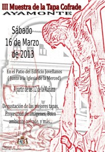 Cartel de la II Muestra de la Tapa Cofrade en Ayamonte.