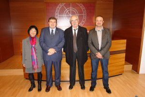 Francisco José Martínez y Juan Antonio Millán antes de firmar el convenio.